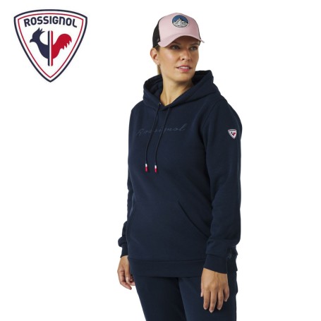 Sweat à capuche ROSSIGNOL Logo Hood Bleu marine Femme