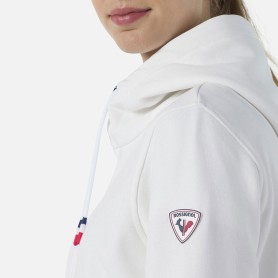 Sweat à capuche ROSSIGNOL Logo Hood FZ Blanc Femme