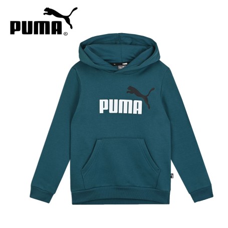 Sweat à capuche PUMA Ess+2 Col Big Logo Vert Junior