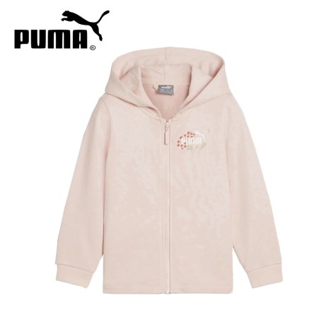 Sweat zippé PUMA Ess+ FC Full Zip Rose pâle Junior