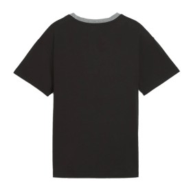 T-shirt PUMA Power Colorblock Noir/Gris Junior