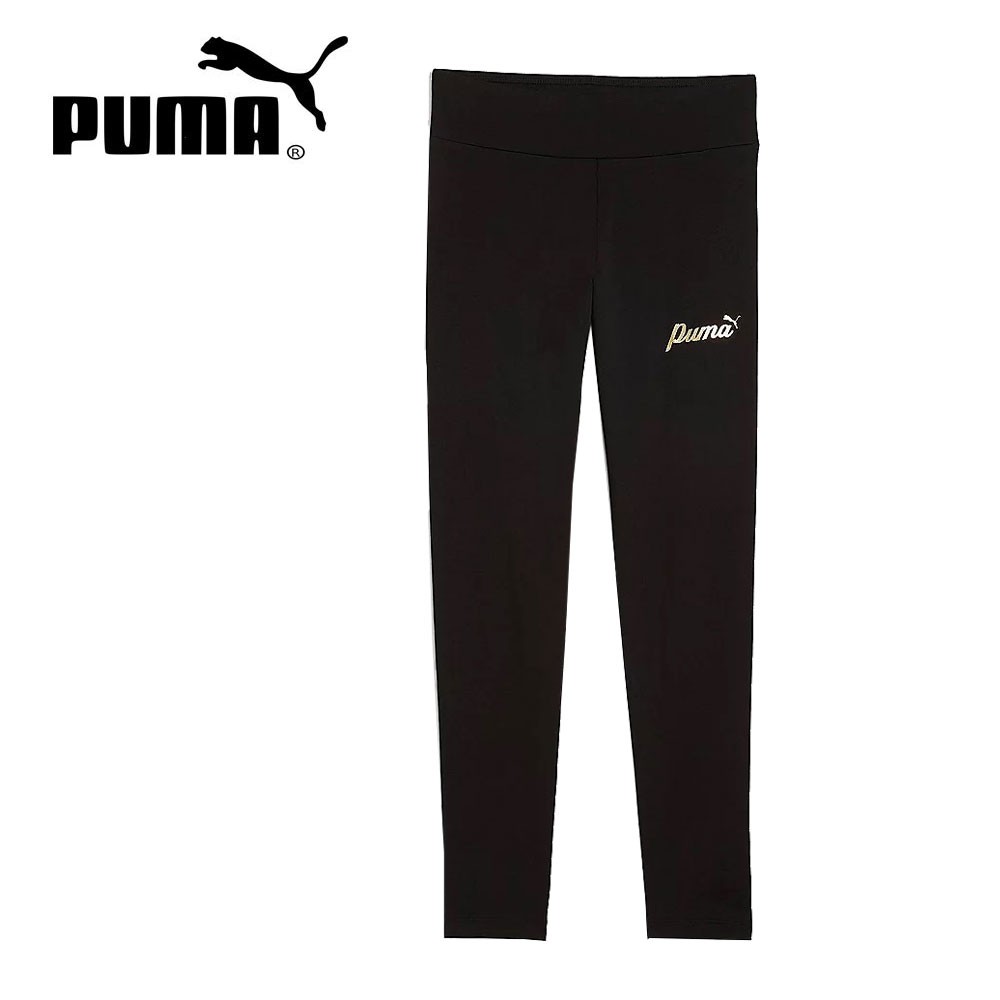 Legging PUMA Ess+ Script Metallic Noir Junior