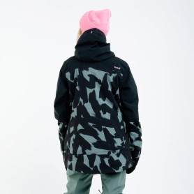 Parka de ski PLANKS All Time Insulated Noir/ Kaki Femme