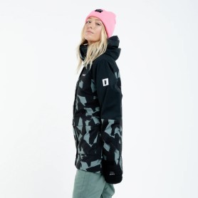 Parka de ski PLANKS All Time Insulated Noir/ Kaki Femme
