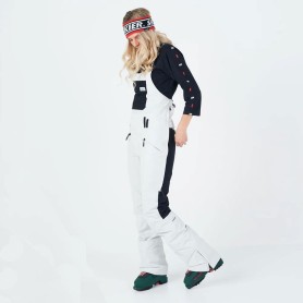 Salopette de ski PLANKS Fun-Garees Blanc cassé Femme