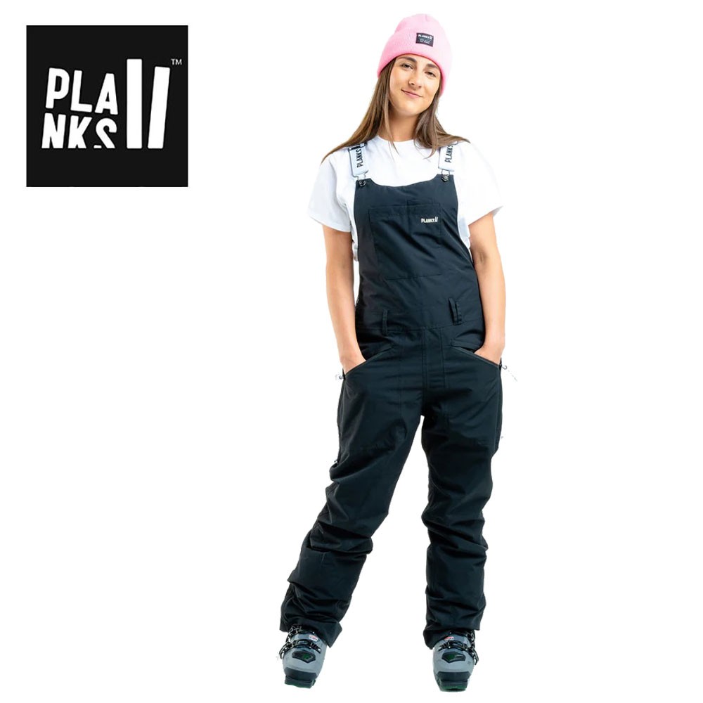 Salopette de ski Planks Femme Noir pour ski et snowboard en déstockage
