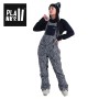 Salopette de ski PLANKS Fun-Garees Noir/Blanc Femme
