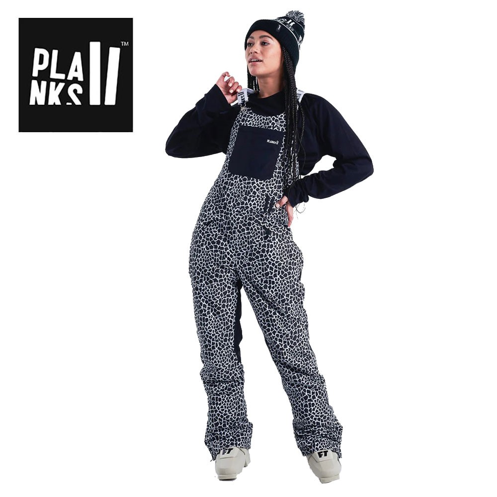 Salopette de ski PLANKS Fun-Garees Noir/Blanc Femme