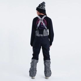 Salopette de ski PLANKS Fun-Garees Noir/Blanc Femme