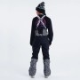 Salopette de ski PLANKS Fun-Garees Noir/Blanc Femme