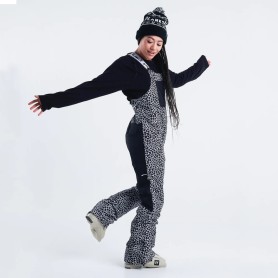 Salopette de ski PLANKS Fun-Garees Noir/Blanc Femme