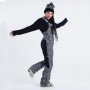 Salopette de ski PLANKS Fun-Garees Noir/Blanc Femme