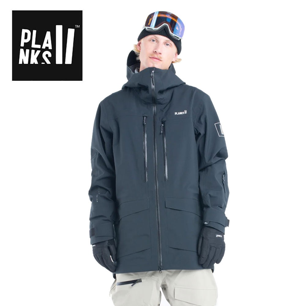 Veste de ski PLANKS Charger 3L Shell Noir Homme