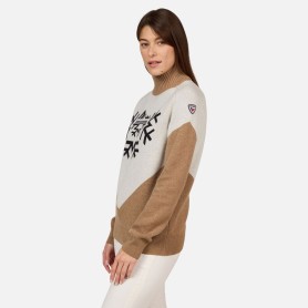 Pull ROSSIGNOL Cieloalto Beige Femme