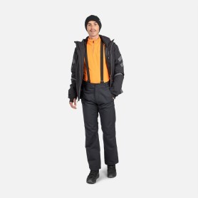 Pantalon de ski noir Homme Rossignol en promotion - très imperméable, très bon rapport qualité/prix - mannequin en action