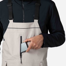 Salopette de ski Homme Rossignol en promotion - Sympatex, très imperméable, éco-conçu et fabriquée en France - détail poches