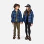 veste hybride pour la ville avec effet doudoune pour fille et garcon - tissu imperméable et stretch - en déstockage