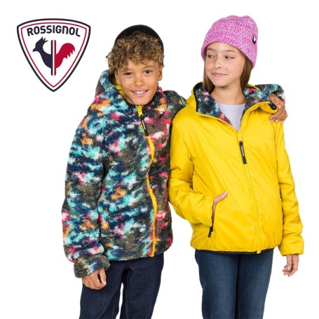 Veste réversible ROSSIGNOL Double Teddy Jaune Junior