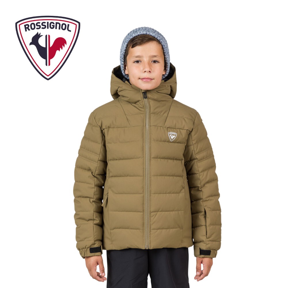 Veste de ski ROSSIGNOL Boy Rapide Kaki Junior