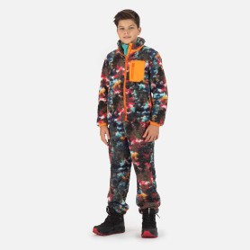 veste polaire rossignol junior en sherpa multicolore - sympa et technique - polaire enfant en déstockage