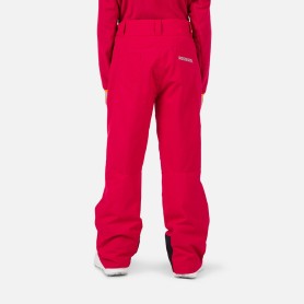 pantalon de ski imperméable et chaud signé Rossignol - pantalon rouge pour les filles - photo de dos