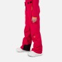 pantalon de ski imperméable et chaud signé Rossignol - pantalon rouge pour les filles - photo de profil