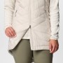 micro doudoune longue et sans manches  femme de la marque Columbia - couleur beige