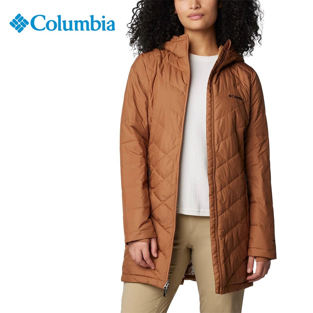 Manteau COLUMBIA Heavenly Long Hooded Caramel Femme
