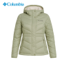 doudoune femme Columbia vert sauge en déstockage - image générée par l'IA