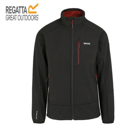 Veste softshell REGATTA Moutdale Noir/Rouge Homme