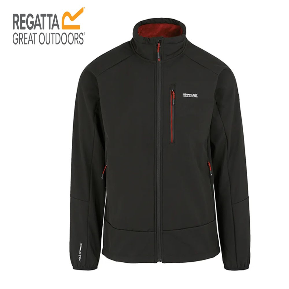 Veste softshell REGATTA Moutdale Noir/Rouge Homme