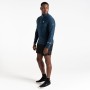 Maillot bleu homme Power Up II: tissu recyclé, respirant et extensible, à prix réduit