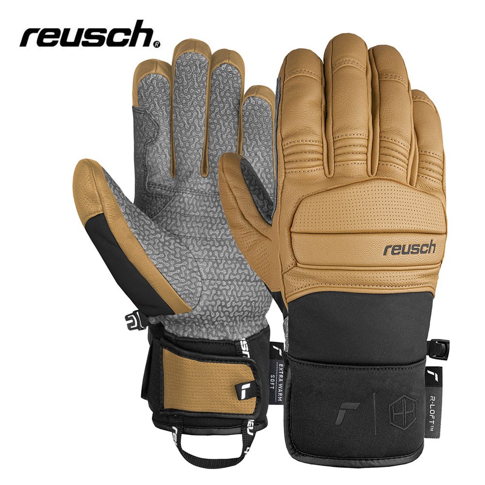 Gants de ski REUSCH Henrik Kristoffersen Camel Homme