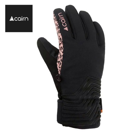 Gants de ski CAIRN Elena C-Tex Noir/Léopard Femme
