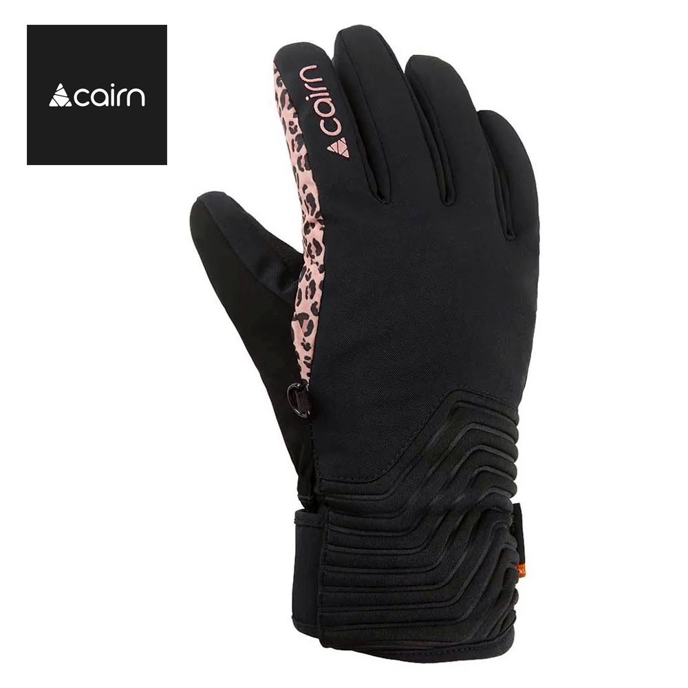 Gants de ski CAIRN Elena C-Tex Noir/Léopard Femme
