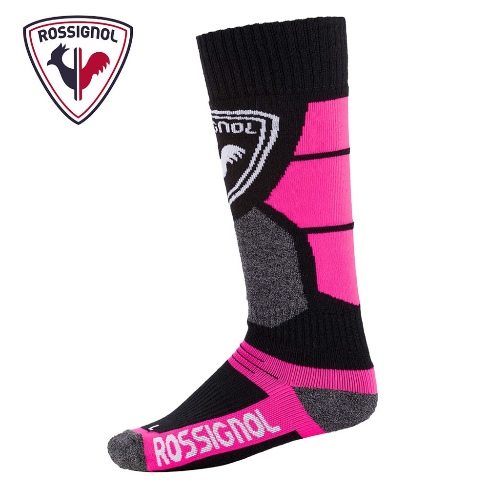 Chaussettes de ski ROSSIGNOL Premium Wool Rose Junior