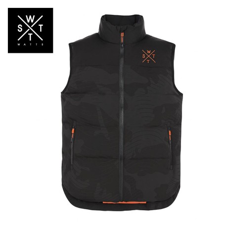 Doudoune sans manche WATTS Code Noir/Camo Homme