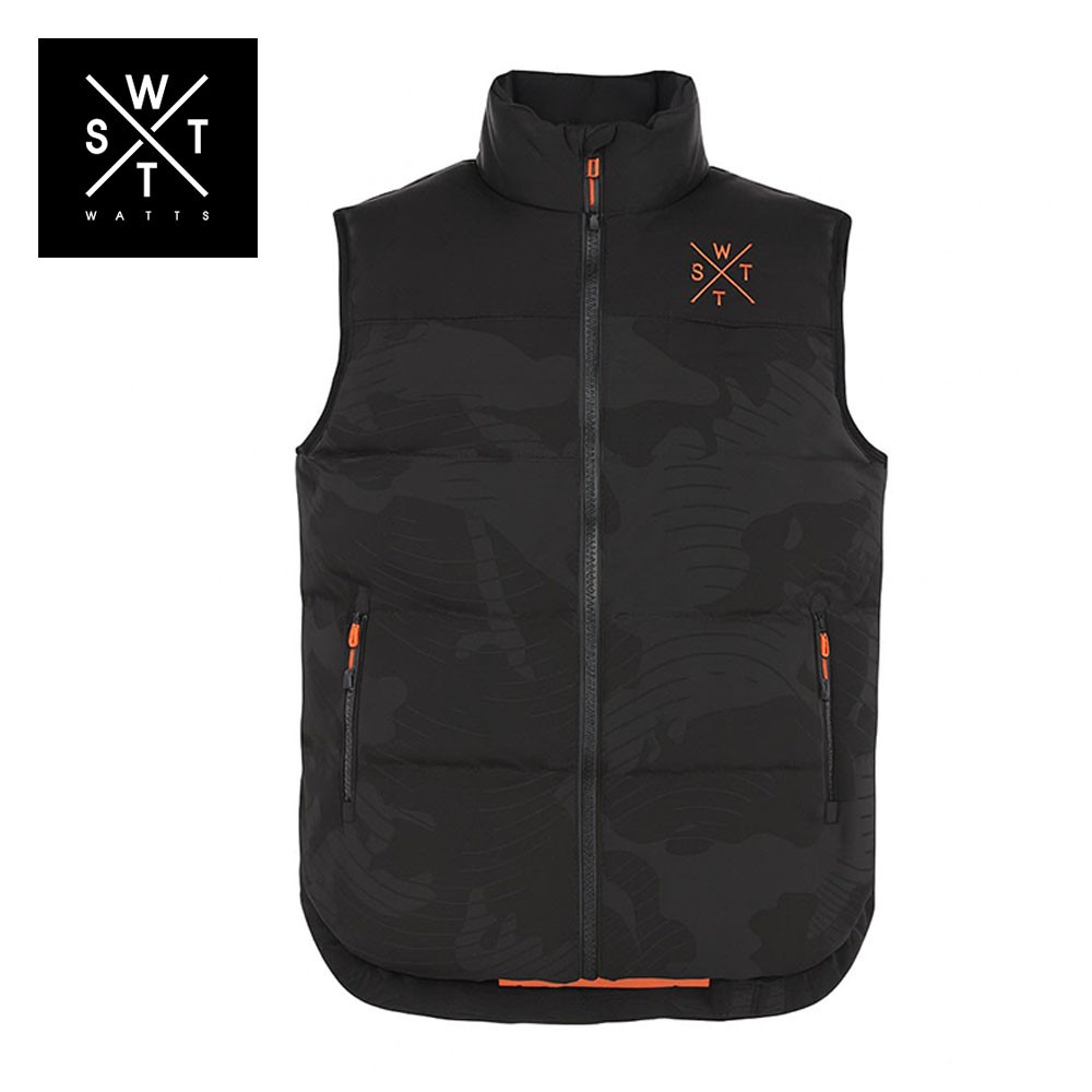 Doudoune sans manche WATTS Code Noir/Camo Homme