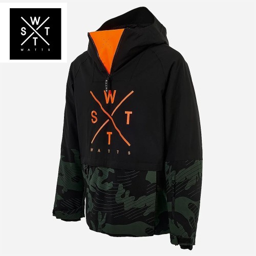Anorak de ski WATTS XMethod Noir/Kaki Homme