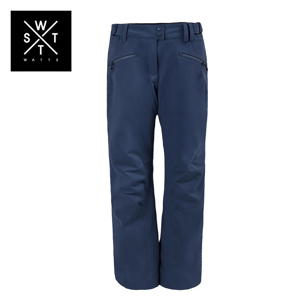 pantalon femme pour le ski et le snowboard - bleu encre foncé  - pantalon de ski à moins de 90 euros - image modifiée par l'IA