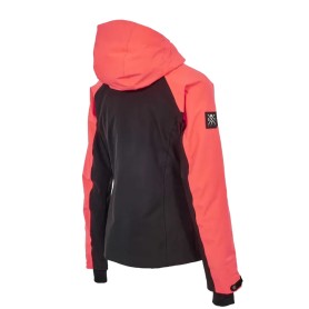 veste de ski enfant noir et rose fluo - imperméable et performante - veste à moins de 100 euros