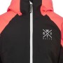 veste de ski enfant noir et rose fluo - imperméable et performante - veste à moins de 100 euros