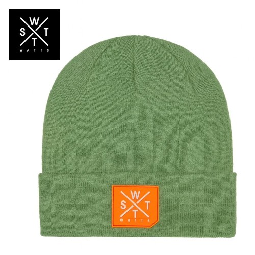 Bonnet de ski homme/femme vert en  laine mérinos en déstockage - image modifiée par l'IA