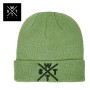 Bonnet de ski homme/femme vert en  laine mérinos en déstockage - image modifiée par l'IA