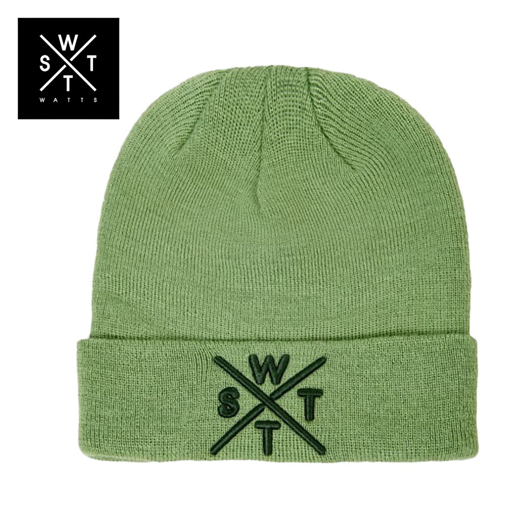 Bonnet de ski homme/femme vert en  laine mérinos en déstockage - image modifiée par l'IA