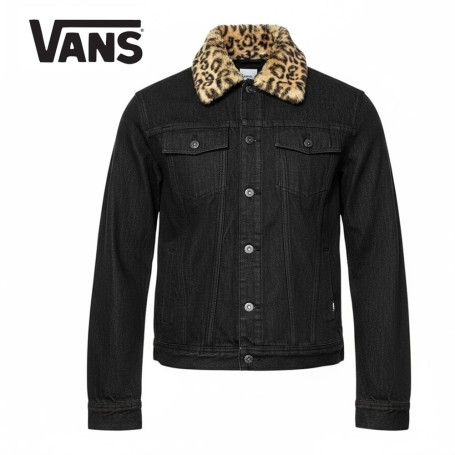 Veste jeans VANS Class Noir/Leopard Femme