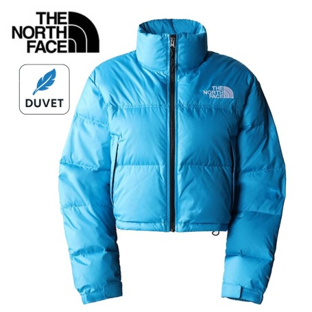 Doudoune THE NORTH FACE Nuptse Short Bleu Femme