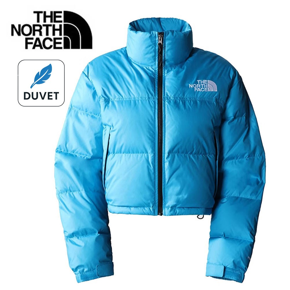 Doudoune THE NORTH FACE Nuptse Short Bleu Femme
