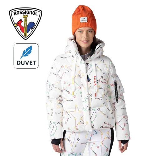 Doudoune de ski ROSSIGNOL JCC Modul Print Down Bomber Blanc Femme