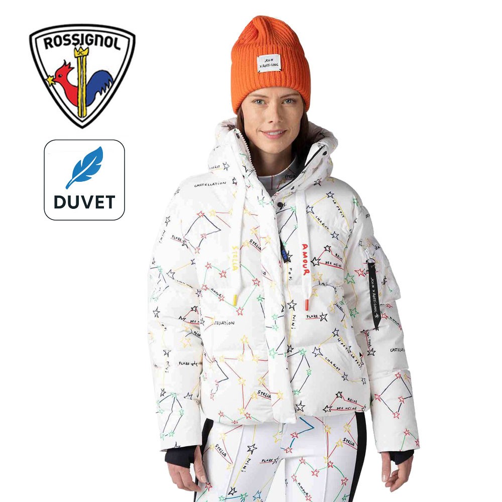 Doudoune de ski ROSSIGNOL JCC Modul Print Down Bomber Blanc Femme